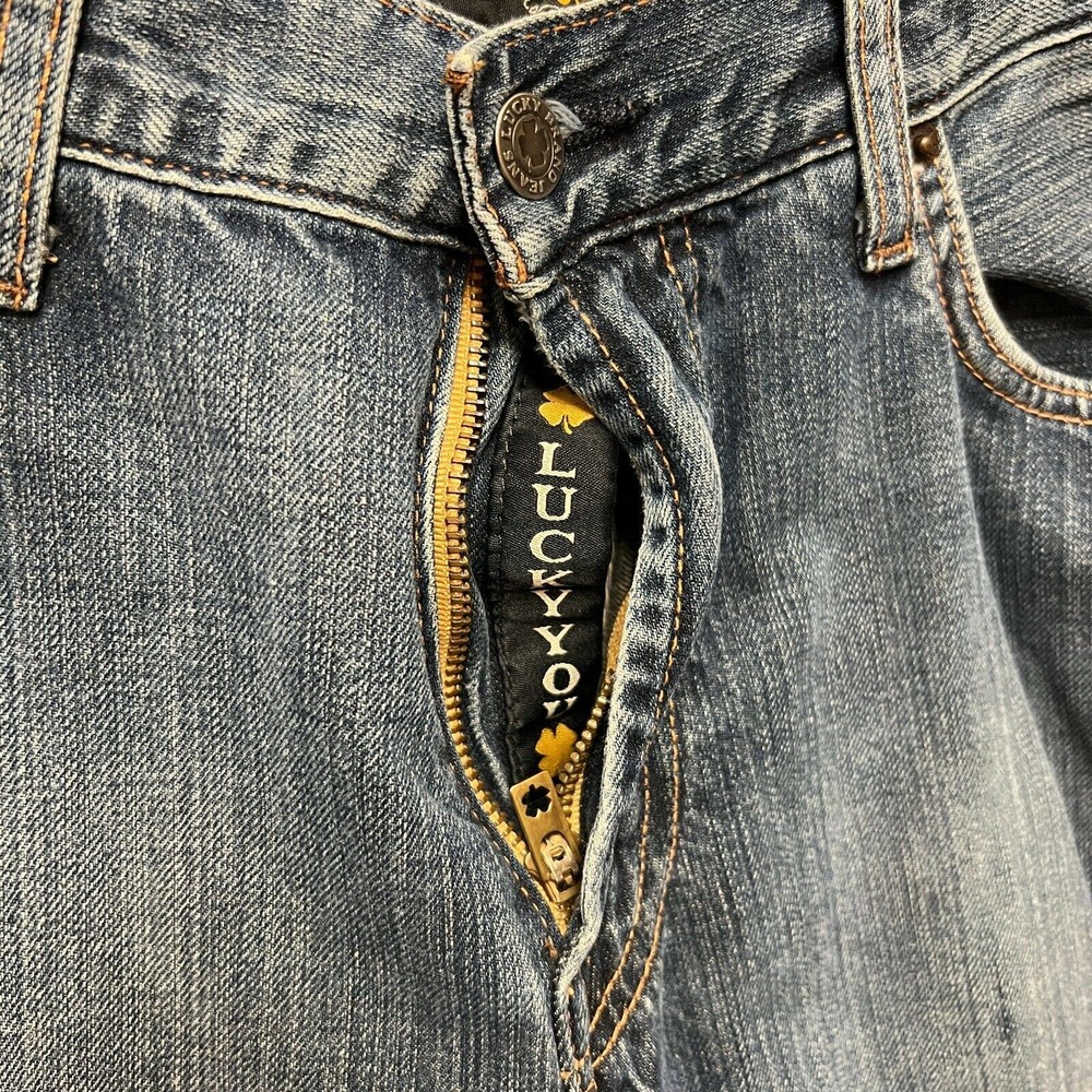 Lucky Brand Jeans Men's 30x30 Regular Size Black The Art Of Blue Jeans - Picture 4 of 8